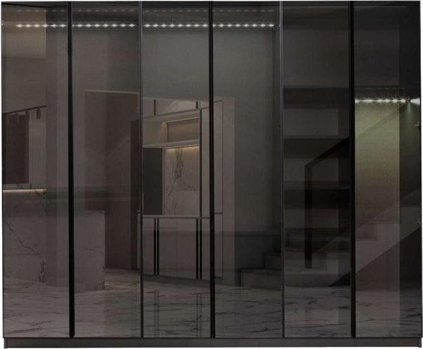 JVmoebel Kleiderschrank Moderner Grauer Kleiderschrank Schlafzimmer Schränke Einrichtung (1-St, Kleiderschrank) Made in Europa