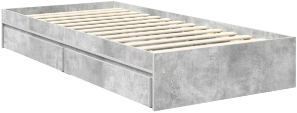 vidaXL Aufbewahrungsbett Beton Grau 90x190 cm Holzwerkstoff 3413551 Bild 5