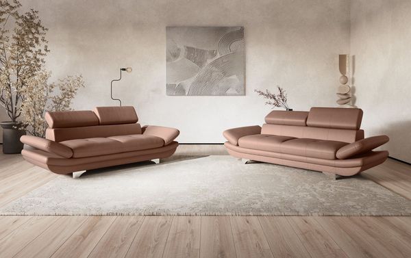 COTTA 2-Sitzer Enterprise, Big-Sofa, mit Armteilverstellung & Kopfteilverstellung