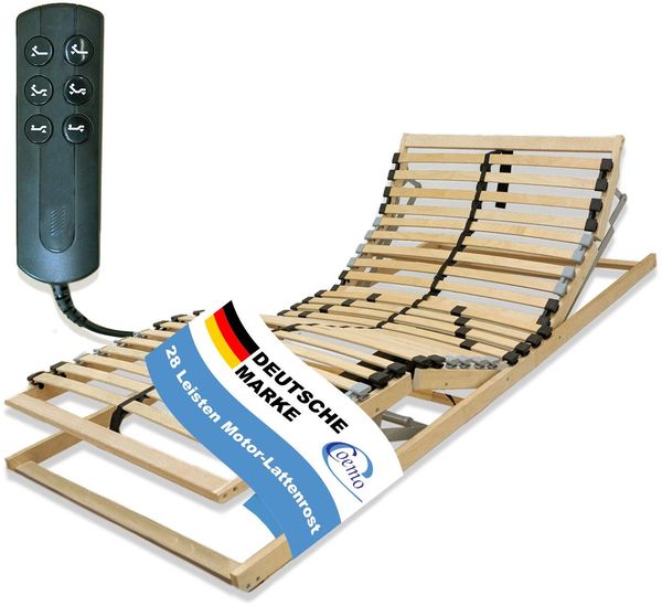 Coemo Motor-Lattenrost ERGO KF 90 × 200 cm, 28 Leisten, Kopf- und Fußteil elektrisch verstellbar, Bausatz