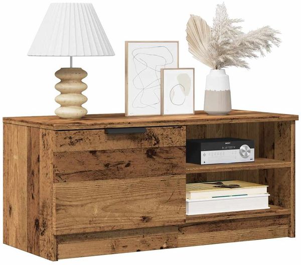 vidaXL TV-Schränke 2 Stk. Altholz-Optik 80x35x36,5 cm Holzwerkstoff 856855