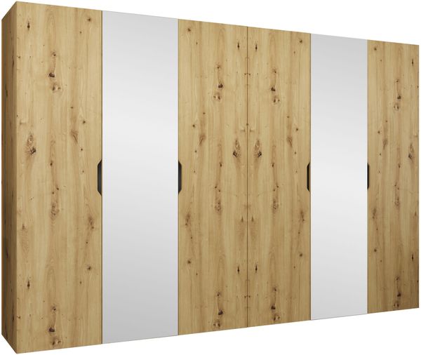 Kleiderschrank Midere 300 mit Frontspiegel (Farbe: Artisan Eiche)