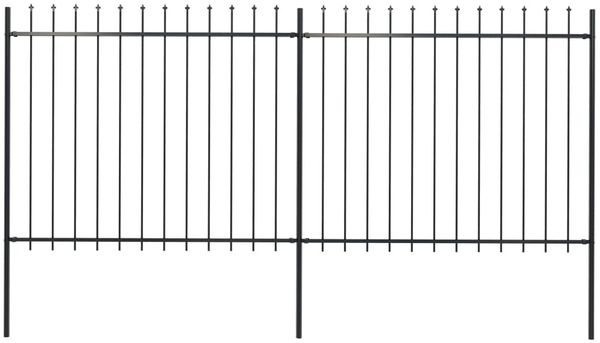 vidaXL Gartenzaun | Stahl | Stabil | Rechteckig | Modern 277630