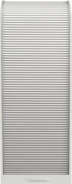 Jalousieschrank Eadith 69 x 44 x 192 Rollladenschrank Weiß Matt Lack/Weiß 15131