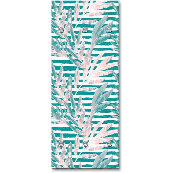 Queence Garderobe - "Birger" Druck auf hochwertigem Arcylglas inkl. Edelstahlhaken und Aufhängung, Format: 50x120cm Bild 1