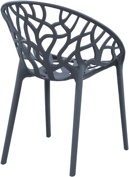 CLP 2er Set Gartenstühle Hope mit Lehne stapelbar wetterfest UV-beständig bis 150 kg,anthrazit Bild 6