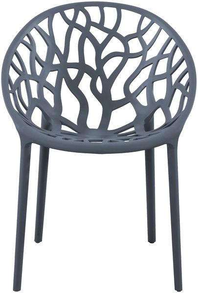 CLP 2er Set Gartenstühle Hope mit Lehne stapelbar wetterfest UV-beständig bis 150 kg,anthrazit Bild 4