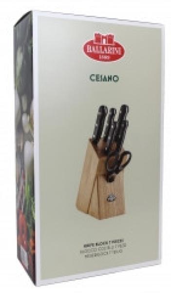 BALLARINI 18630-007 Messerblockset 7-tlg, Natur