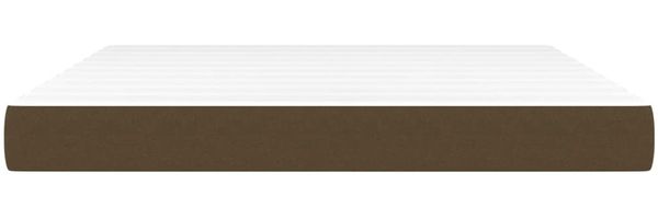 vidaXL Taschenfederkernmatratze Mittel Dunkelbraun 160x200x20 cm Stoff 347817 Bild 3