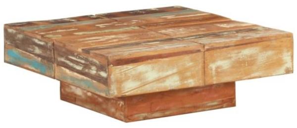 vidaXL Couchtisch 80x80x28 cm Altholz Massiv 323594