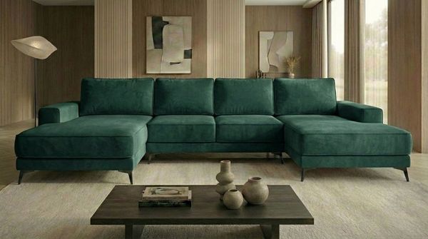 A&J MöbelLand GmbH Ecksofa VIENA, FABIO, VALTOR, MODENA mit Schlaffunktion, Bonellfederkern, Viele Varianten zur Auswahl – wählen Sie Farbe!, TOP ANGEBOT!