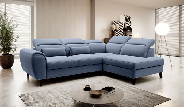Wohnideebilder Noble Dunkelblau Ecksofas & Eckcouches CO-NOB-RT-40GO