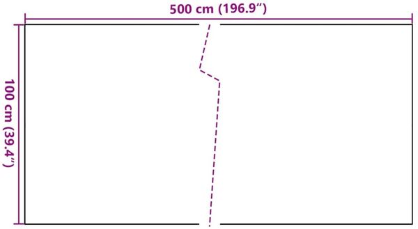 vidaXL Balkon-Sichtschutz Anthrazit 500x100 cm Poly Rattan 156243 Bild 8