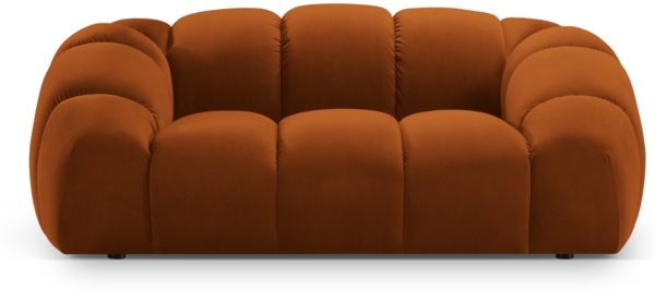 Micadoni Sofa Diana 2-Sitzer Samt Terrakotta