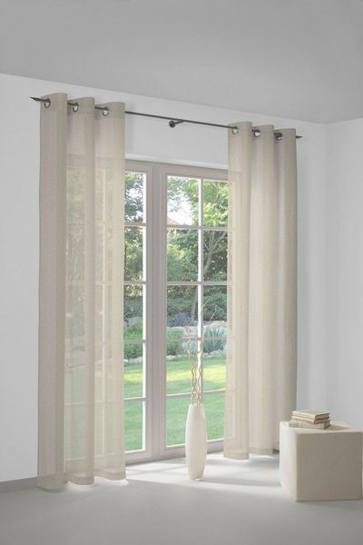 Wirth Vorhang Sunday (1 St), Ösen, halbtransparent, Jacquard, nach Maß