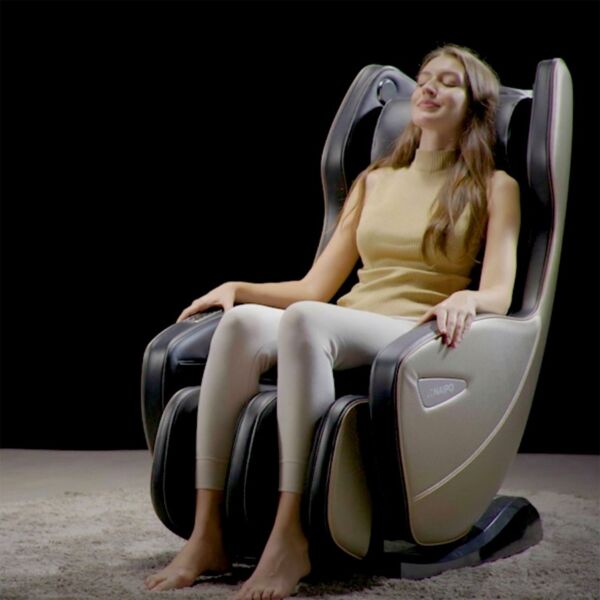 NAIPO Massagesessel, Massagestuhl mit Liegeposition, Bluetooth, Platzsparend