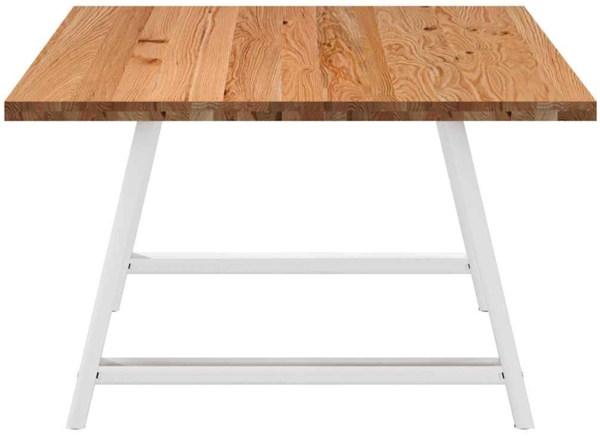 vidaXL Esstisch Hellbraun 180x120x74 cm Massivholz Eiche Rechteckig 3304934 Bild 4