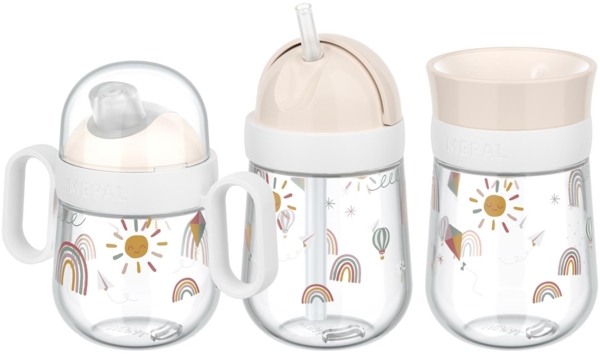 Mepal MIO Trinklernbecher Set 3-teilig Sunshine & Rainbow (2025)