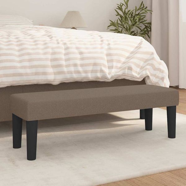 vidaXL Sitzbank Taupe 100 x 30 x 30 cm Stoff [346648]