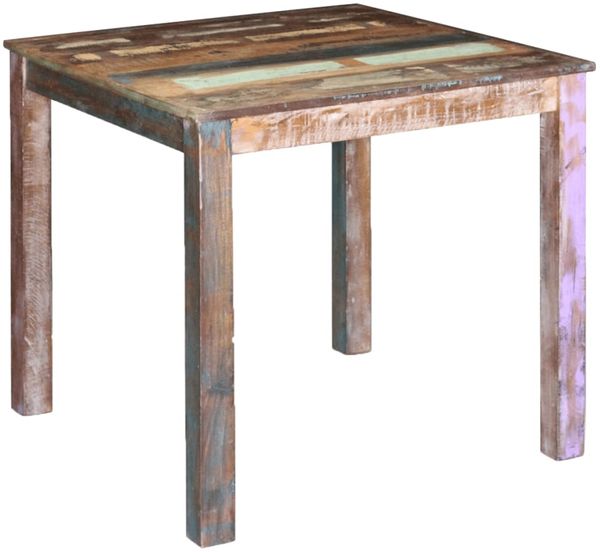 vidaXL Esstisch Altholz Massiv 80x82x76 cm 243452