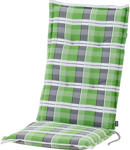 BURI Auflage Hochlehner für Gartenstühle 120 x 48 x 7 cm Sesselauflagen Polster UV Lichtecht - Gartenstuhlauflagen Blumen Muster Stuhlkissen mit Dicker Schaumstoff Füllung