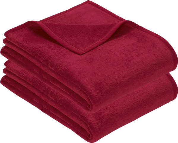 Wohndecke Wohndecke "Triest" 2er-Pack, Erwin Müller, Baumwollmischung Uni Bild 4