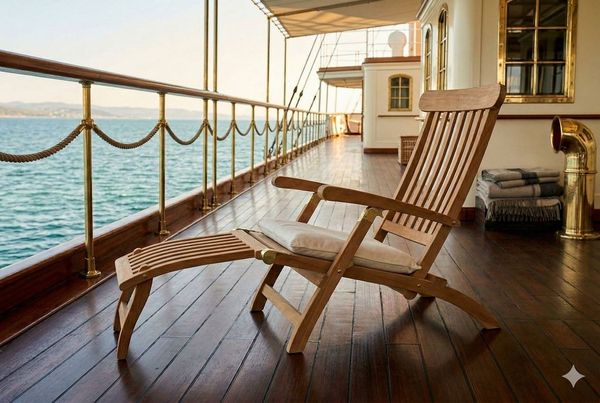 Deckchair Titanic Liegestuhl in premium Teak