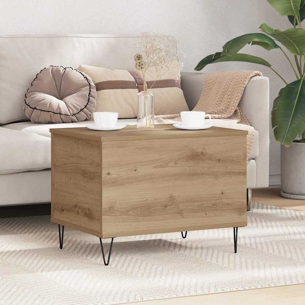 vidaXL Couchtisch Artisan-Eiche 60 x 44,5 x 45 cm Holzwerkstoff 882670