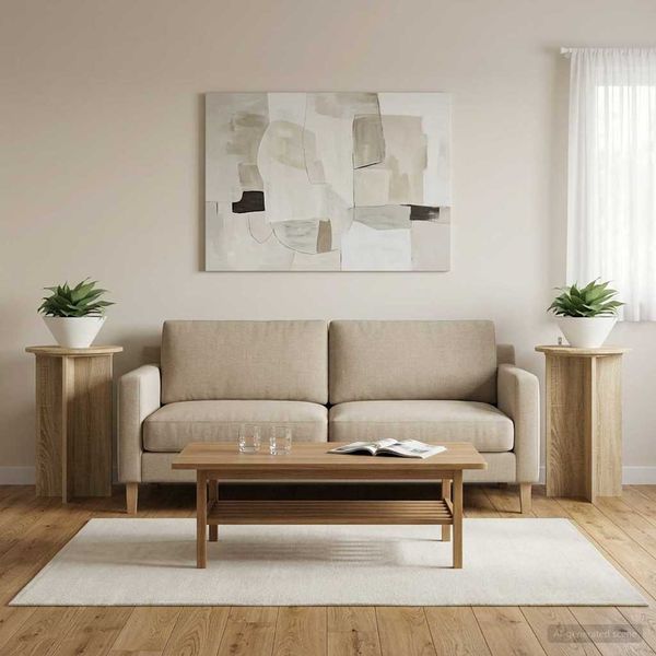vidaXL Pflanzenständer 2 pcs Sonoma-Eiche Ø40 x 60 cm Holzwerkstoff 899710