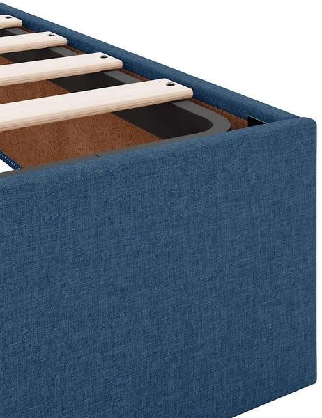 vidaXL Ottoman-Bett mit Matratze Blau 120x190 cm Stoff 3311098 Bild 12