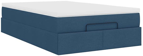 vidaXL Ottoman-Bett mit Matratze Blau 120x190 cm Stoff 3311098 Bild 10