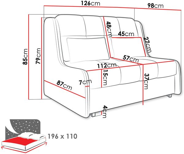 Schlafsofa Viva Elite II (Farbe: Sereno 689) Bild 6