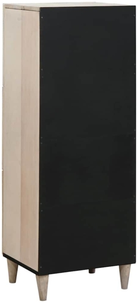 vidaXL Hochboard mit Regal Weiß 40 x 33 x 110 cm massives Mangoholz 4018145 Bild 4