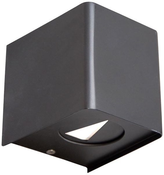 LED Außen-Wandleuchte, schwarz, H 11,5 cm