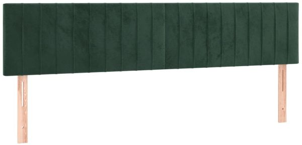 vidaXL Boxspringbett mit Matratze & LED Dunkelgrün 180x200 cm Samt 3134540 Bild 7