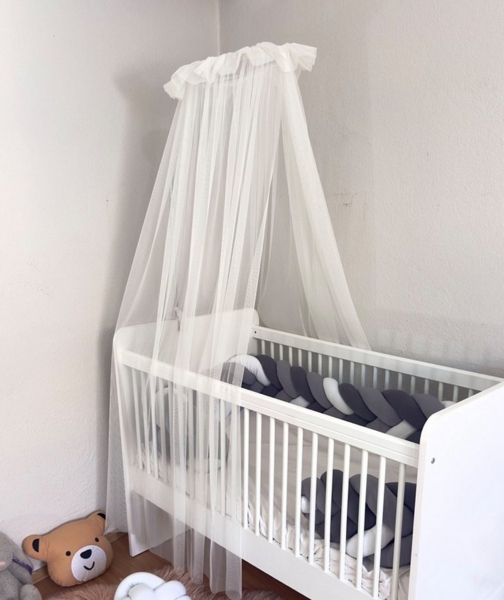 Baby Fancyroom Betthimmel Baby Fancyroom Betthimmel für Babybett Gitterbett 300x180cm Tüll, Handgefertigt, aus feinem Premium Tüll