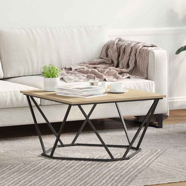 vidaXL Couchtisch Sonoma-Eiche 80 x 80 x 45 cm 868274