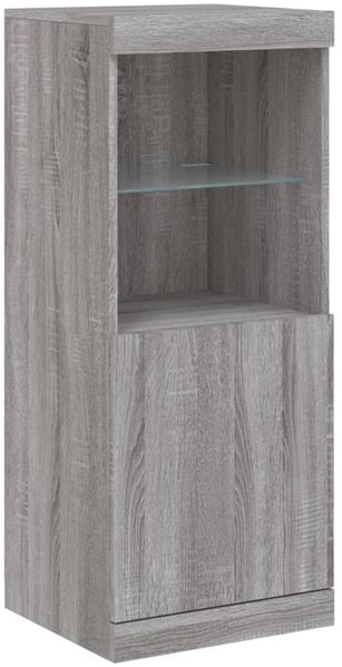 vidaXL Sideboards mit LED-Leuchten 3 Stk. Grau Sonoma Holzwerkstoff 3209105 Bild 7