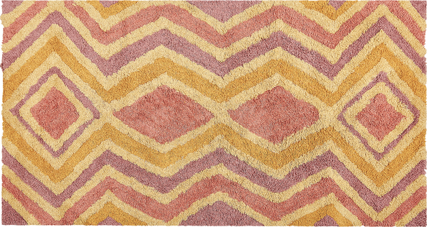 Teppich Baumwolle mehrfarbig 80 x 150 cm CANAKKALE