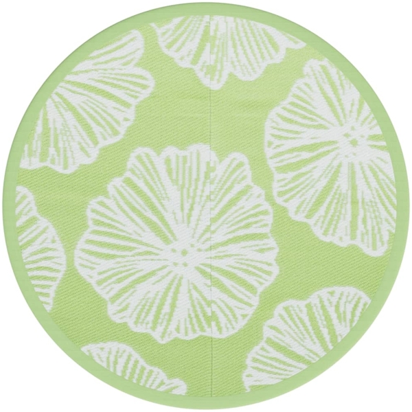 vidaXL Outdoor-Teppich ARAKIL Grün Ø200 cm PP 368600