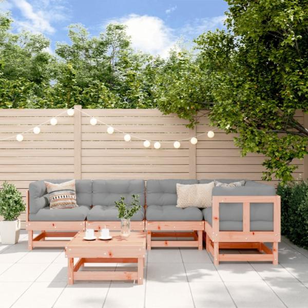 vidaXL 6-tlg. Garten-Lounge-Set Massivholz Douglasie 3186450