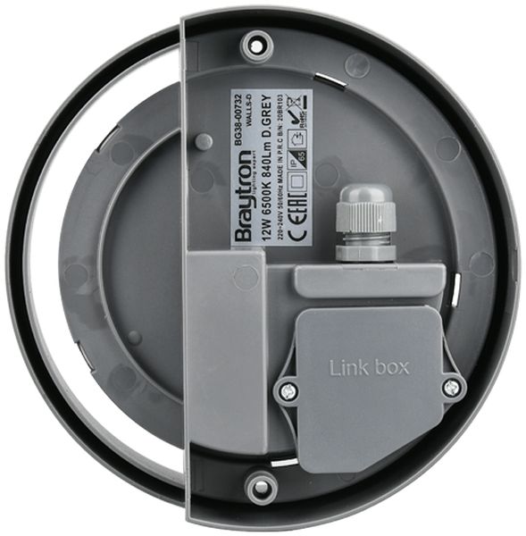 12w LED Wandleuchte Wandlampe Fassadenleuchte 840 Lumen | rund | IP65 | für innen und Außenbereich Warmweiß Bild 4