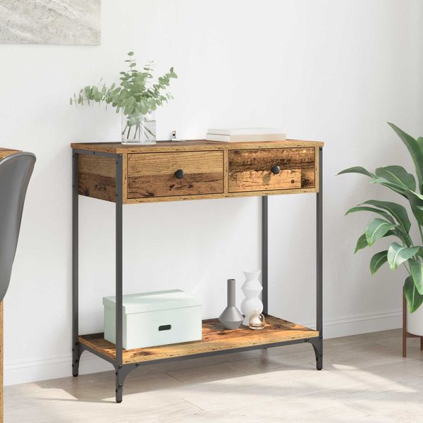 vidaXL Konsolentisch Altholz 75 x 34,5 x 75 cm Holzwerkstoff 882248