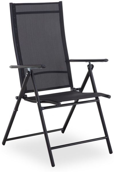 Outdoor Gartenstuhl Gartenstuhl outdoor JONA BHT 55x105x68 cm schwarz Stapelstuhl