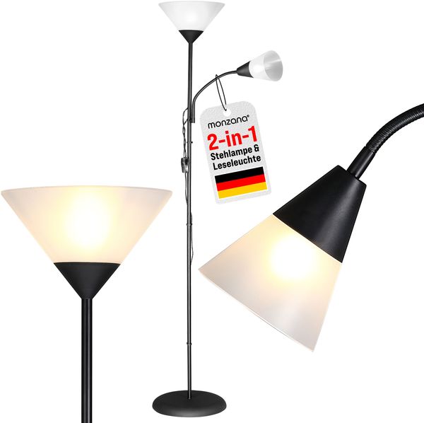 Monzana Stehleuchte "Alissa" in schwarz