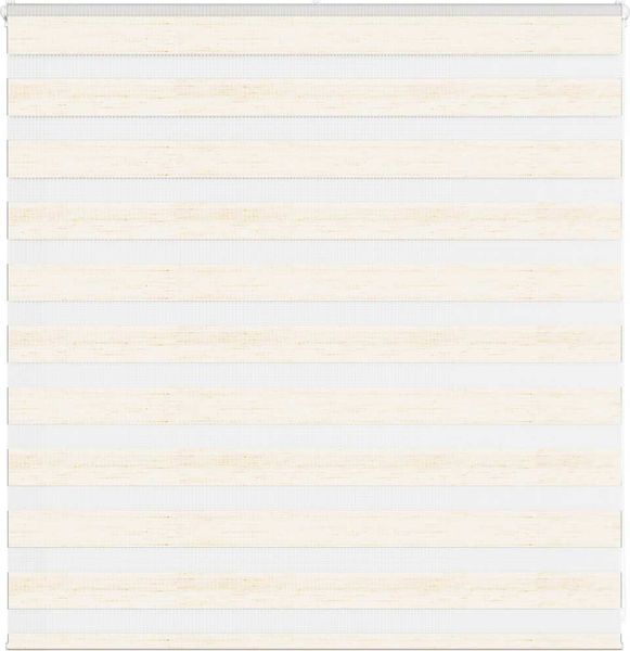 Doppelrollo Duo-Rollo Marmorbeige 150x100cm Stoffbreite 145,9 cm Polyester