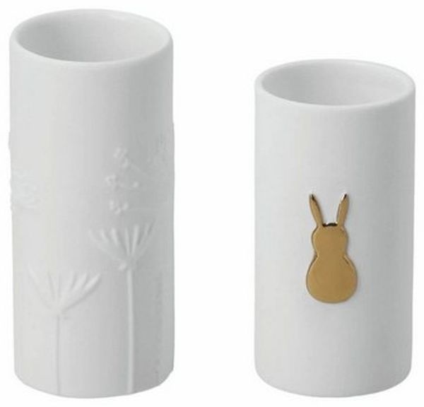 Räder Design Dekovase Minivasen "Goldhase 2er Set"