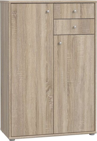 Newroom Kommode Sonoma Eiche 74 cm, Kommode Sonoma Eiche Modern Sideboard Highboard Büro
