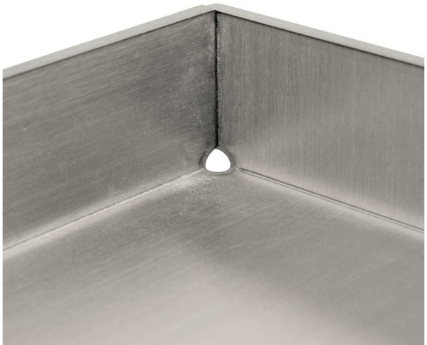 BBQ-Toro Grillplatte Edelstahl Grillplatte, 26 x 44,5 cm, BBQ Grill Plancha für Steak, Spie Bild 2