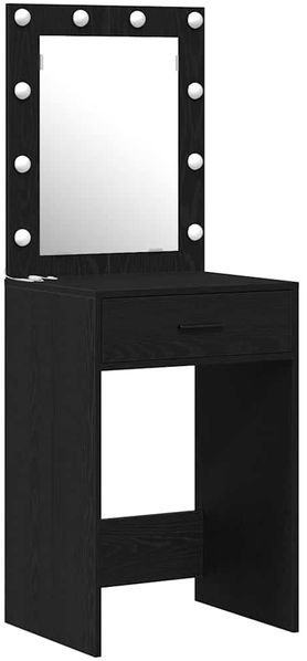 vidaXL Schminktisch 2 pcs Schwarz 50 x 41 x 135 cm Holzwerkstoff 3334237 Bild 5